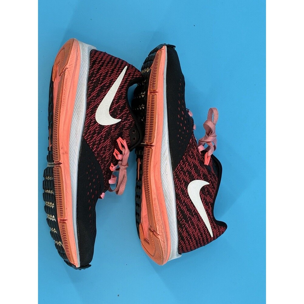 Nike Zoom Winflo 4 Women’s Running Shoes Black Pink Size 7 898485-006